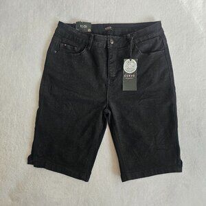 New Curve Appeal brand black denim shorts